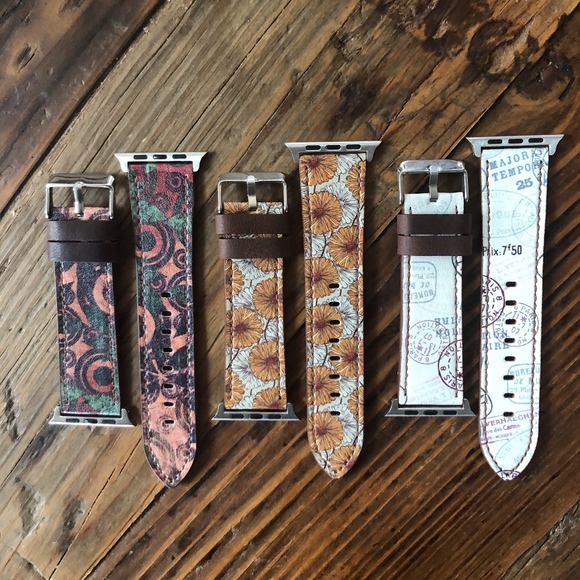 Leather Smart Watch Bands-Vintage designs - Picture 1 of 4